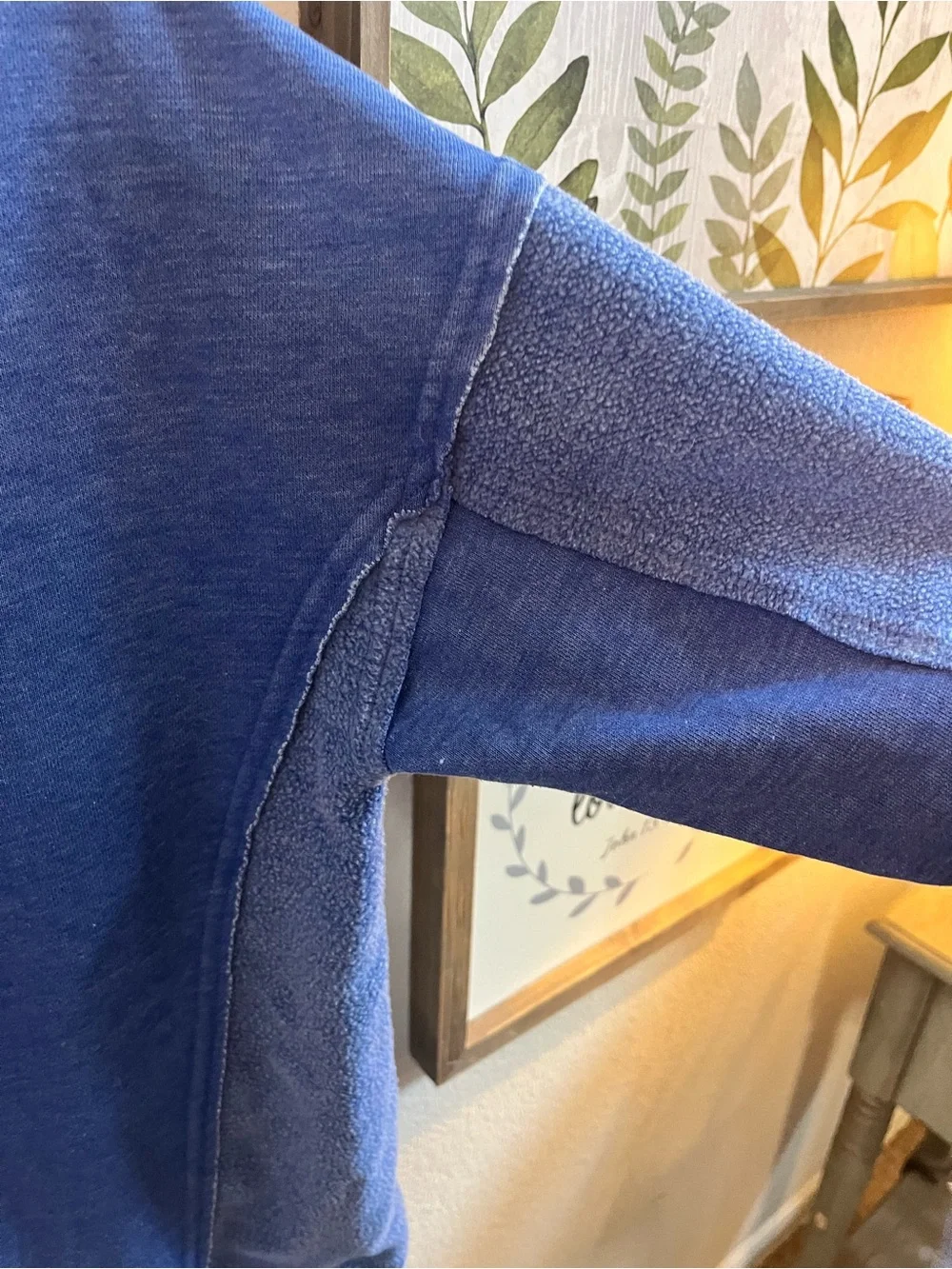 Pressbox Blue Kansas Jayhawks Crewneck Sweatshirt - Size M